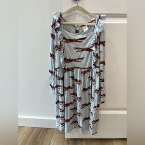 SOLD. Kate Quinn Girls Jumping Fox Dress